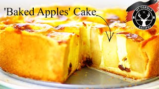 Old German Baked Apple Cake  Bratapfelkuchen ✪ MyGermanRecipes [upl. by Euqinmod]