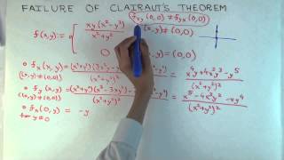 Failure of Clairauts theorem [upl. by Cally]