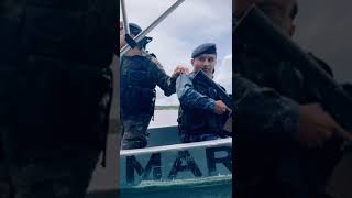 Beliceños vuelven a ingresar al río Sarstun y son interceptados por infantes de Marina [upl. by Rollins406]