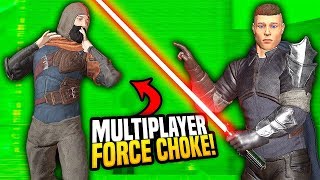 MULTIPLAYER FORCE CHOKE ON WHACKYCAST  Blades and Sorcery VR Mods Star Wars [upl. by Luedtke]