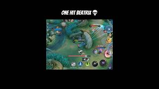 Beatrix one hit 💀😎mobilelegends indonesia philippines mlbb beatrix gameplay [upl. by Yenreit]