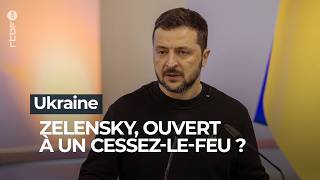 Ukraine  Zelensky évoque les contours dun cessezlefeu  RTBF Info [upl. by Corin]