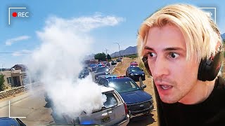 Highranking Gang Member vs Entire Police Force  xQc Reacts [upl. by Gweneth]