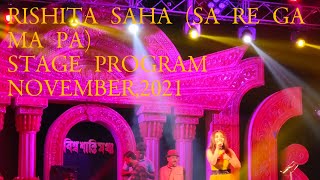 RISHITA SAHA sa re ga ma pa live stage program singer saregamapa studio [upl. by Notneiuq]