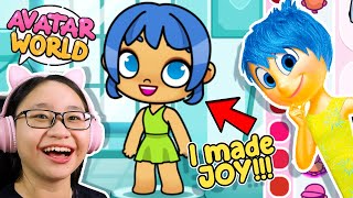 I Made Joy from INSIDE OUT  Avatar World City Life [upl. by Aititil]