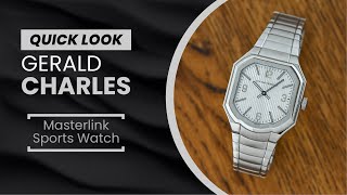 QUICK LOOK Entering the Integrated Sports Watch Game Meet the Gerald Charles Masterlink [upl. by Jacquenette]