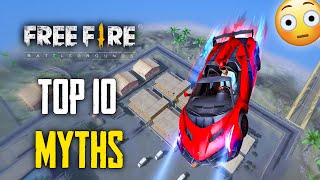 Top 10 Mythbusters in FREEFIRE Battleground  FREEFIRE Myths 269 [upl. by Llehsim]