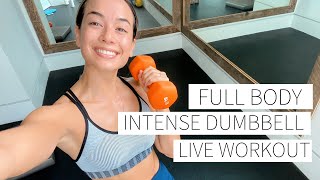 30 MINUTE INTENSE FULL BODY DUMBBELL WORKOUT  modifications included  Dr LA Thoma Gustin [upl. by Anire]