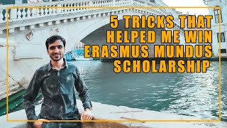 5 Tricks of Erasmus Mundus Scholarship in 2 mins Must Know  202324 [upl. by Glennis]