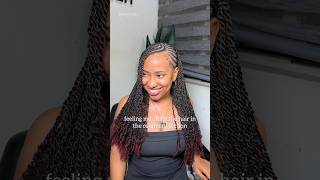 Passion Twists Tutorial  braids twistbraids braidstyles twiststyles vlog hairvlog shorts [upl. by Berthoud]