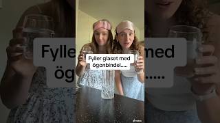 Fyller glaset med ögonbindel… twins challenge [upl. by Anaujal]