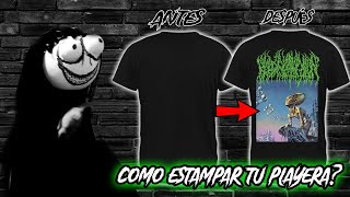 Como ESTAMPAR Playeras De Tus Bandas Favoritas😲 Rock y Metal 🤘Fácil y Rápido  TUTORIAL [upl. by Post151]