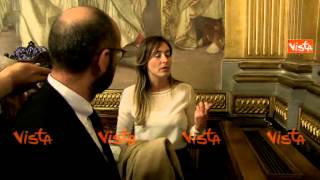 MARIA ELENA BOSCHI ITALICUM MAGGIORANZA AMPIA LA CAMERA NON RIMETTERA IN DISCUSSIONE [upl. by Arbma]