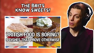 American Reacts to British Food You Have To Try [upl. by Arretal]