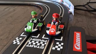 Carrera Go Mario Kart Slot Car Race Track Review [upl. by Neelyam962]