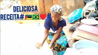 preparei uma receita africanochima como folha de abóbora🇲🇿🇧🇷♥️👌 [upl. by Aieken]