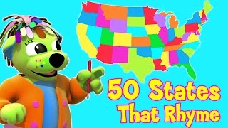 Nursery Rhymes and Kids Songs  50 States That Rhyme  Raggs Tv [upl. by Einaffit]