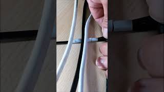 Come posso tenere separati e in ordine i cavi elettrici toolslifehacks lifehack diy tipsandtools [upl. by Nodyl]