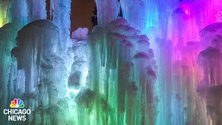 Lake Geneva Ice Castles Set to Open Saturday [upl. by Anialam]