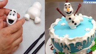 OLAF Frozen Cake  How to make by Cakes StepbyStep [upl. by Gery]