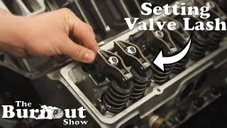 Installing Rocker Arms Push Rods And Setting Valve Lash On A Chevy 350  Rebuilding The 350 [upl. by Aicened]