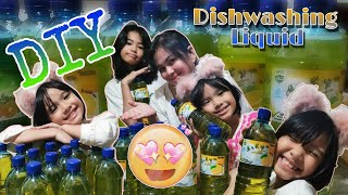 DIY DISHWASHING LIQUID by Aerish  How to make dishwashing liquid step by step  DISHWASHING LIQUID [upl. by Yenar]