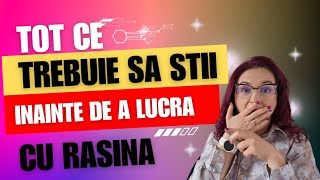 Tot ce trebuie să știi înainte de a începe să lucrezi cu rășină epoxidică sau UV [upl. by Hartill]