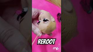 Rerooting custom Odette doll PART 2✂️ [upl. by Adrianne]