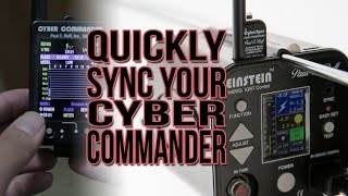 How to Sync your Paul C Buff Cyber Commander to Einstein Light [upl. by Giesser]