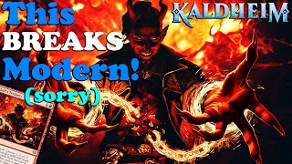 MTG Modern ▷ My Kaldheim 🌟COMBO🌟 Deck will 💥BREAK💥 Modern ◁【KHM】Tibalts Trickery Cascade [upl. by Knipe179]