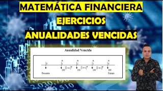 MATEMÁTICA FINANCIERA ANUALIDADES VENCIDAS EJERCICIOS [upl. by Nele470]