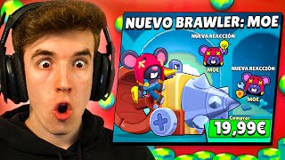 COMPRO Y MAXEO a MOE NUEVO BRAWLER MAS PEQUEÑO de BRAWL STARS [upl. by Josephson]