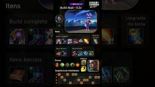 Build Akali 52c wildriftbr leagueoflegends akali lolmobile shorts lendaswildrift [upl. by Ailito]