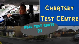 Chertsey Driving Test Centre  REAL Test Route 1  Full Commentary [upl. by Hulton]