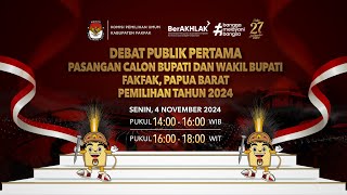 Debat Pertama Kabupaten Fakfak [upl. by Annahsal]