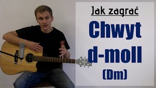 Jak zagrać Chwyt Gitarowy dmoll Akord Dm na gitarze  JakZagracpl [upl. by Iran]