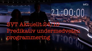 SVT Aktuellt 2410 Predikativ undermedveten programmering [upl. by Schrader193]