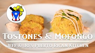 Easy Puerto Rican Recipes  Tostones and Mofongo [upl. by Ravid]