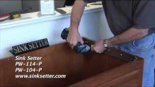 Sink Setter  Installation Video EZ Way to Undermount Sinks [upl. by Ahsaetal]