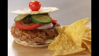 Quesadilla Chicken Burger  Sanjeev Kapoor Khazana [upl. by Elvia]