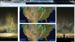 4162012  Midwest storms KS CO OK  also TX LA MS AL FL GA SC NC VA [upl. by Lennod]