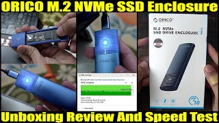 ORICO M2 NVMe SSD Enclosure Unboxing Review amp Speed Test  Stop buying any external hard drive [upl. by Banky]