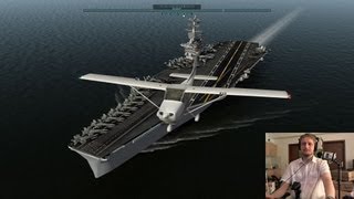 Cessna landing on the USS Nimitz [upl. by Gretna]