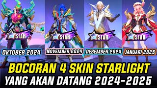 BOCORAN SKIN STARLIGHT YANG AKAN HADIR 2024 BULAN OKTOBERNOVDESJANUARY 2025 STARLIGHT BARU ML [upl. by Yrahca]