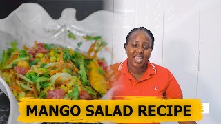 HOW TO PREPARE MANGO SALAD RECIPE  ORDINARY KITCHEN [upl. by Eilahs]