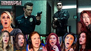 TOP quotT800 Vs T1000quot Reactions Terminator 2 Judgment Day Movie Reaction First Time Watching [upl. by Sheff43]