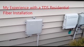 TDS Fiber Internet Installation Experience Residential [upl. by Ayotahc]