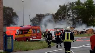 170617 Brand bei Südzucker in Ochsenfurt [upl. by Kutchins]