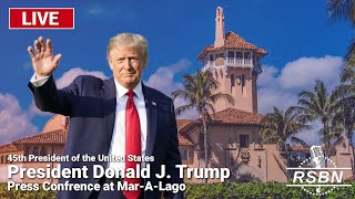 LIVE REPLAY President Trump Delivers Remarks to the Press  8824 [upl. by Zacek]