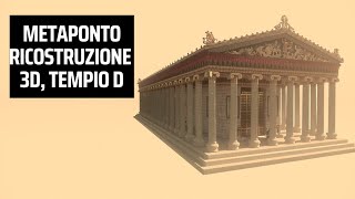 Metaponto TEMPIO D ricostruzione 3d [upl. by Lienet]